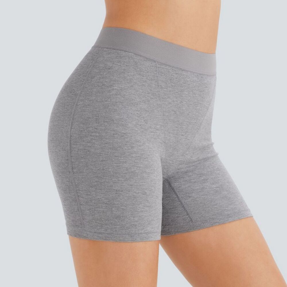 Halara High Stretch Ribbed Knit High Waisted Lounge Biker Shorts Size Small